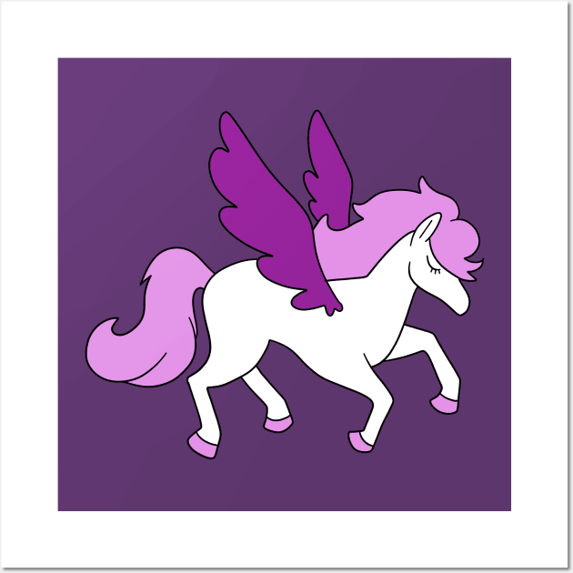 Purple Haired Pegasus Wall Art by saradaboru